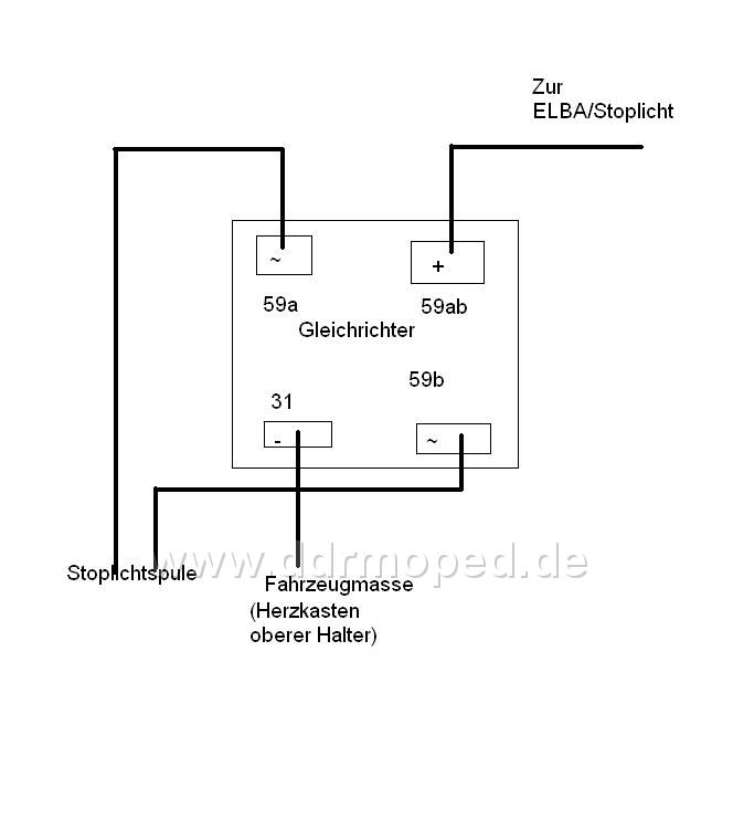 Simson Gleichrichter Schaltplan