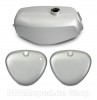 Set - Tank + Seitendeckel rechts/links (Silber) - S50, S51, S70