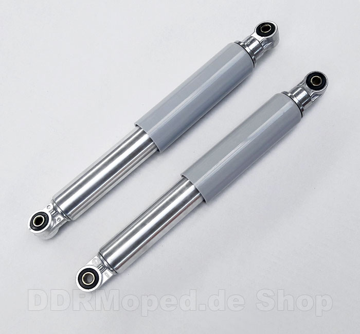 schwarz mit Plastikh/ülse grau 307mm SR4-2 Star Simson KR51 Schwalbe SWH Set: Federbeine hinten f/ür Soziusbetrieb