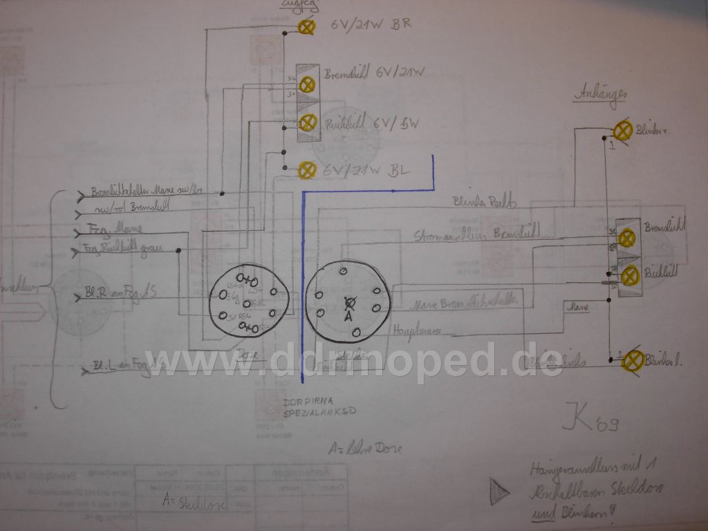 Schaltplan für Anhängerbeleuchtung - Anhängershop