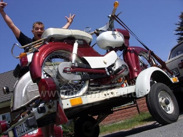 Werkstatt/Tutorial, Motorrad auf Anhänger transportieren, Stema Anhänger, Honda Nc750s