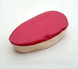 Sitzbezug rot-sandfarben, glatt fr Simson Spatz