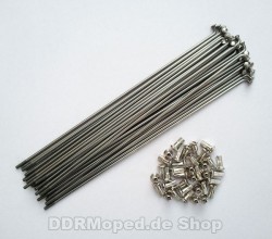 Speichensatz Edelstahl (beide Rder) fr Simson Mofa SL1