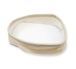 Ansicht Rckseite Sitzbezug bordeaux/creme Simson KR50