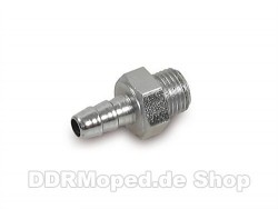 Schlauchanschluss (Metall) fr Kraftstoffhahn am Simson Moped