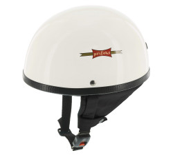 Moped-/Motorradhelm Klassische Halbschale PERFEKT - Wei