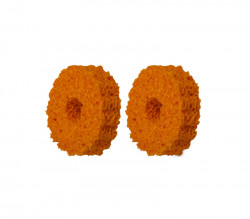 Satz Lenkerschutzringe aus Moosgummi orange