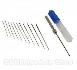 Satz Dsenreibahlen mit Halter - (0,60 - 1,90mm) 12-teilig