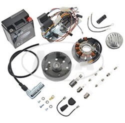 Komplett-Set Umrstsatz Vape 12V (Magnete vergossen) - mit Batterie, Hupe, Kugellampen - Star, Habicht