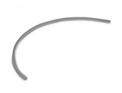 Gummi - Keder grau, 33cm lang, fr Spiegelglas