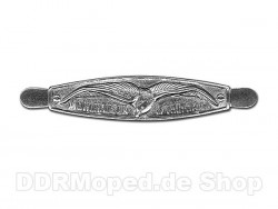 Plakette M�ve silber f�r Sitzbank - RT125/3, AWO Sport