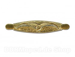 Plakette Mve gold fr Sitzbank - RT125/3, AWO Sport