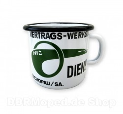 Tasse (Emaille) MZ Vertragswerkstatt