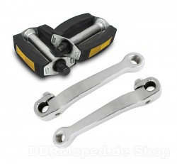 Set Pedalarme verchromt + Pedalen fr Simson SR1, SR2, Spatz