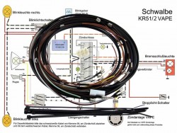 Kabelbaum-Set 12V Vape Zndung - Simson Schwalbe KR51/2