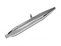 Auspufftopf Zigarre verchromt 35mm - 850mm lang - AWO Sport