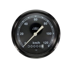 Tachometer 80mm 120km/h Tachoglas gewlbt - AWO Sport, Touren