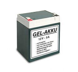 Batterie 12V 5Ah Gel wartungsfrei - S50, S51, S70