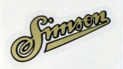 Wasser-Abziehbild Simson Schriftzug fr SR1, SR2