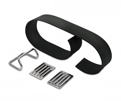 Set Gepcktrgergummi 4-teilig - verchromt - Motorrad MZ