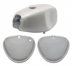 Set - Tank und Seitendeckel grundiert - Simson S50