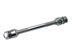 Set Achse hinten 12mm 180mm lang mit Konen, Scheiben, Muttern - Simson SR2E, KR50