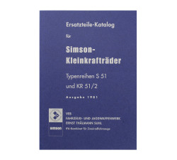 Ersatzteilkatalog Simson S51 und KR51/2 - Ausgabe 1981