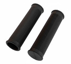 Set Griffgummis (Festgriff geschlossen) schwarz fr DKW RT125, IFA RT125-0