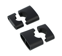 Set Klemmst�cke f�r Lenkerbefestigung - schwarz matt - S50, S51, S53N, S70