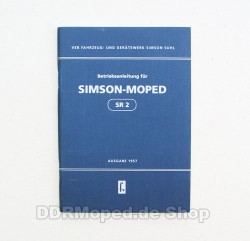 Betriebsanleitung Simson SR2 Ausgabe 1957