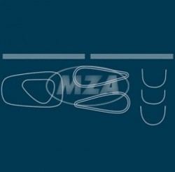 Liniersatz - wei - MZ RT125/2