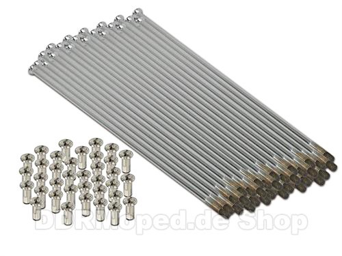 TUCKBOLD Fahrradspeichen Set - 36 Stück 13G 163mm Stahl Verzinkt