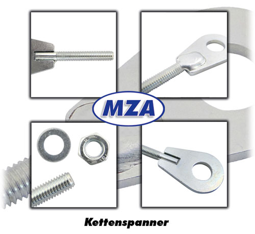 Detailansicht Kettenspanner RESO für Simson