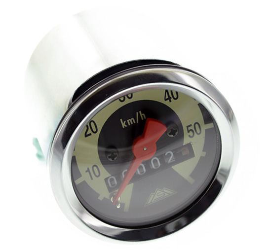 Tachometer mit Glas gewölbt