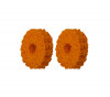 Satz Lenkerschutzringe aus Moosgummi orange