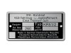 Typenschild (Rahmenplakette) - Schwalbe KR51/2