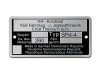 Typenschild (Rahmenplakette) Simson Habicht SR4-4