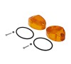 Set Lichtaustrittscheiben 8580.26 orange - Simson Star, Schwalbe, Sperber, Habicht