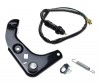 Set Motorlager links schwarz mit Bremslichtschalter - S50, S51, S53, S70, S83
