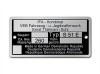 Typenschild (Rahmenplakette) Simson S51 E