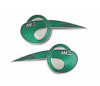 Satz Tankembleme aus Aluminium - MZ RT125/2, RT125/3