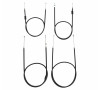 Set Bowdenz�ge schwarz f�r BVF Vergaser - Simson S51, S70, S53, S83