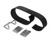 Set Gepcktrgergummi - verchromt - Schwalbe, Spatz, Star, Sperber, Habicht